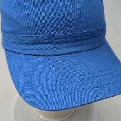 J. Linderberg Cadet Army Cap Blue Medium Lightweight Emblem Blank Cotton