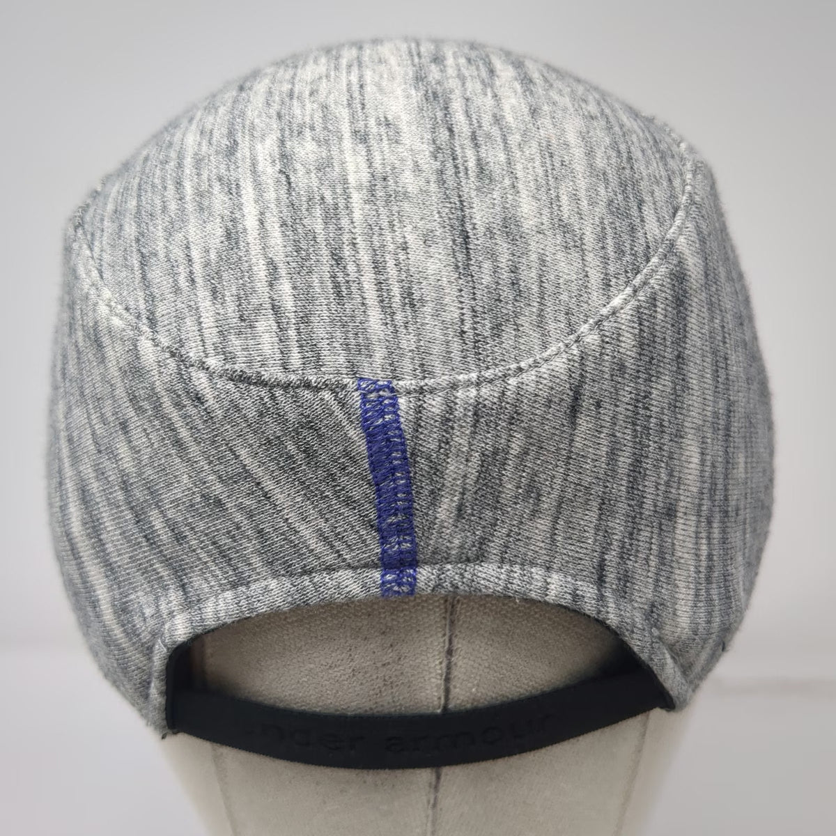 Under Armour Army Cap Gray One Size Heathered Fabric Metal Logo Strapback Hat