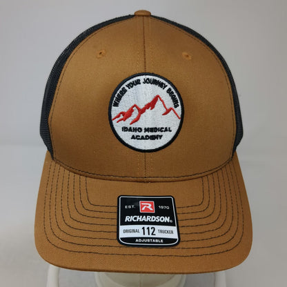 Richardson Trucker Hat Brown One Size Idaho Medical Academy Mesh Snapback