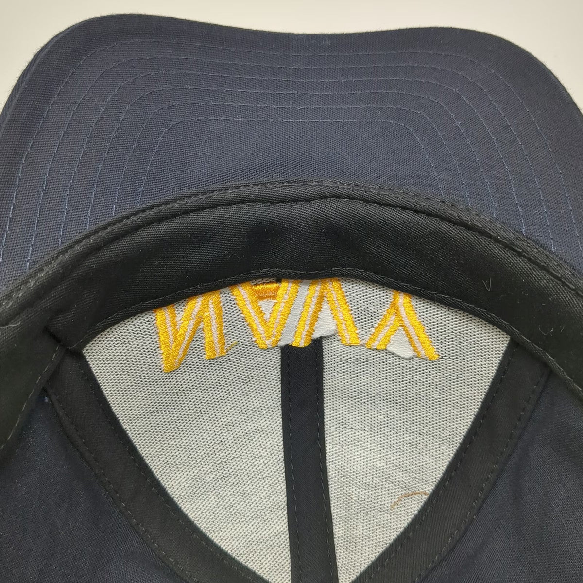 Graffiti Snapback Hat Blue One Size US Navy Embroidered Made in USA Structured