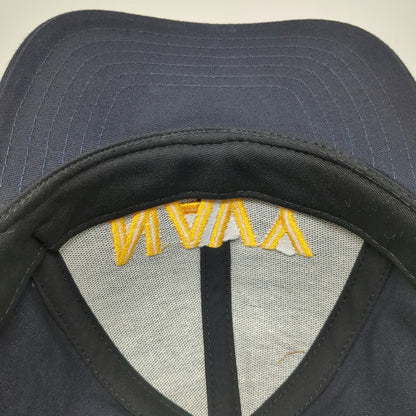 Graffiti Snapback Hat Blue One Size US Navy Embroidered Made in USA Structured
