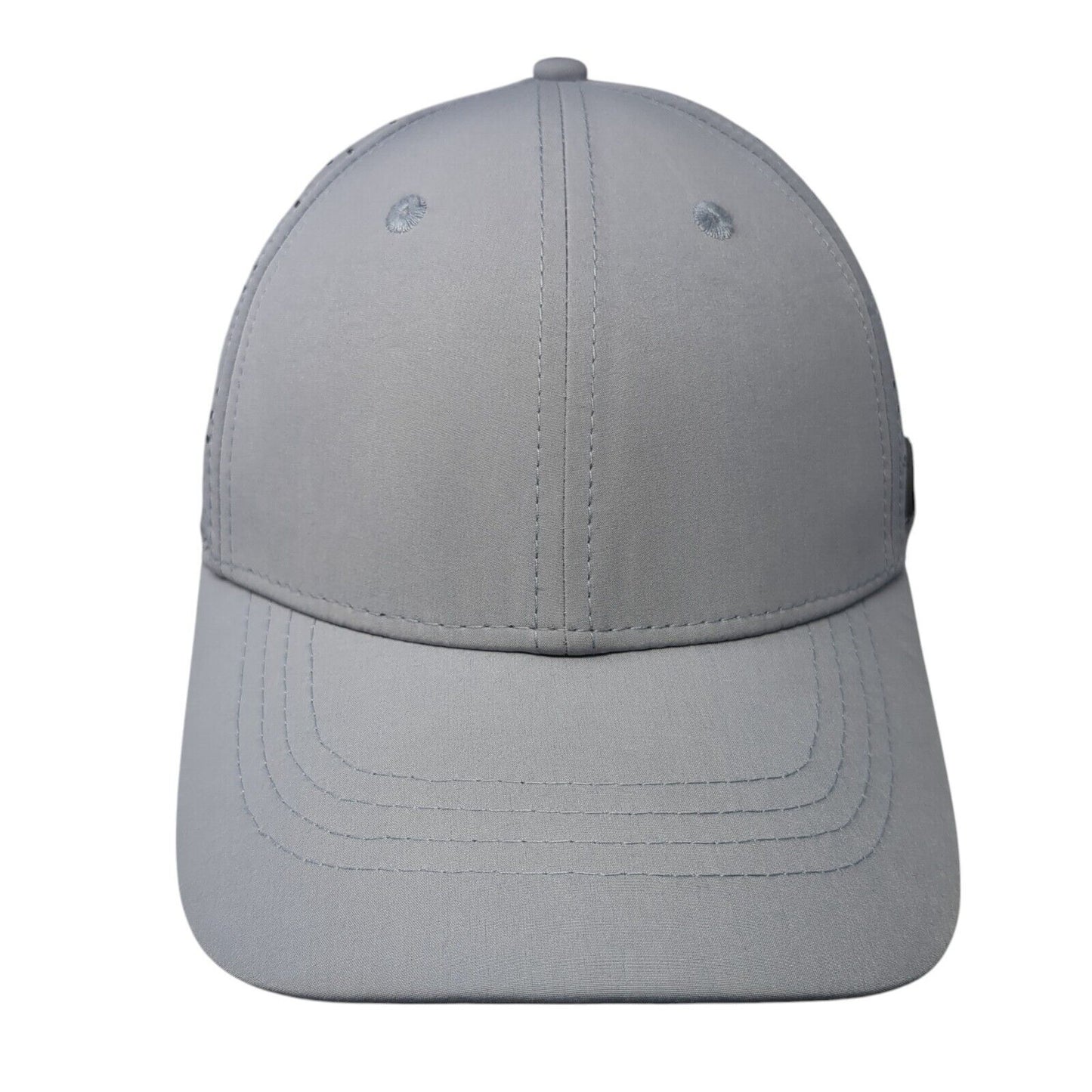 John Boy Snapback Hat Gray One Size Adjustable Laser Cut Solid Blank