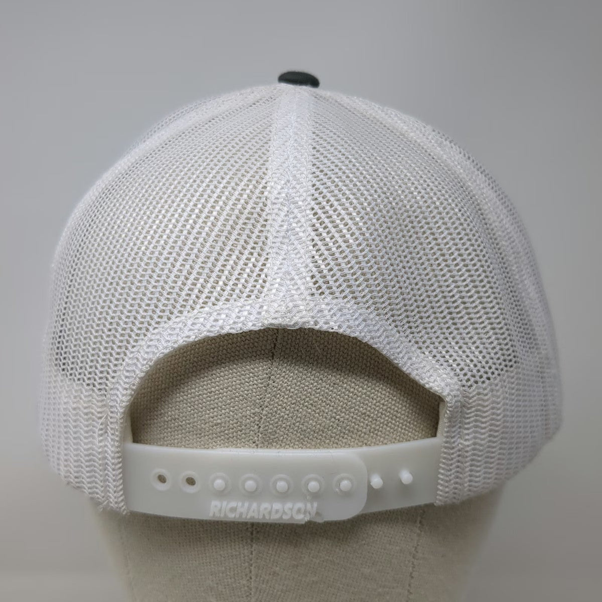 Richardson Trucker Hat Gray White One Size Central Valley Bucks Bulls Deer Elk