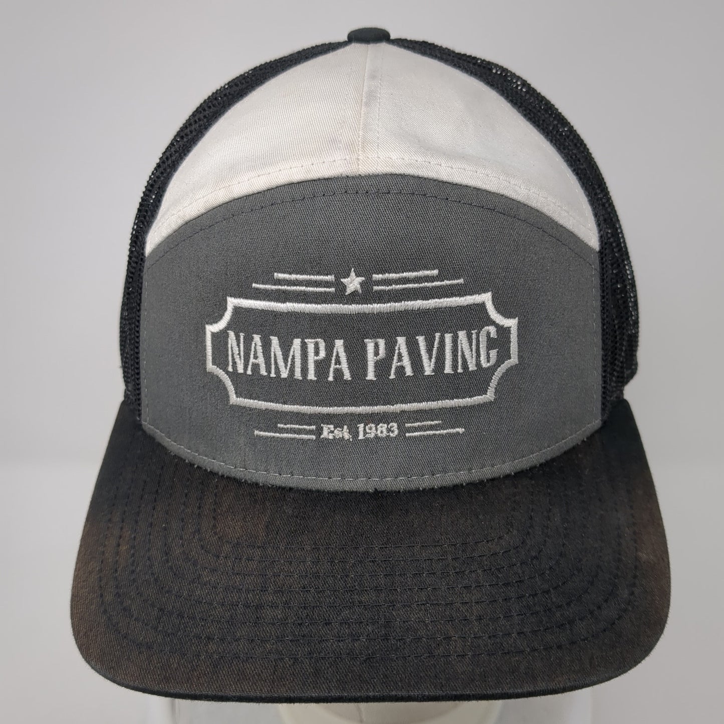 Nampa Paving Snapback Mesh Back Trucker Hat Multi One Size Richardson