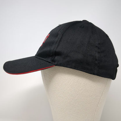 Hawaiian Headwear Kauai Baseball Cap Black One Size Sandwich Brim Adjustable Hat
