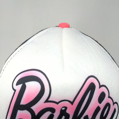 Barbie Snapback Trucker Hat Multicolor One Size Colorblock Mesh Back 6 Panel