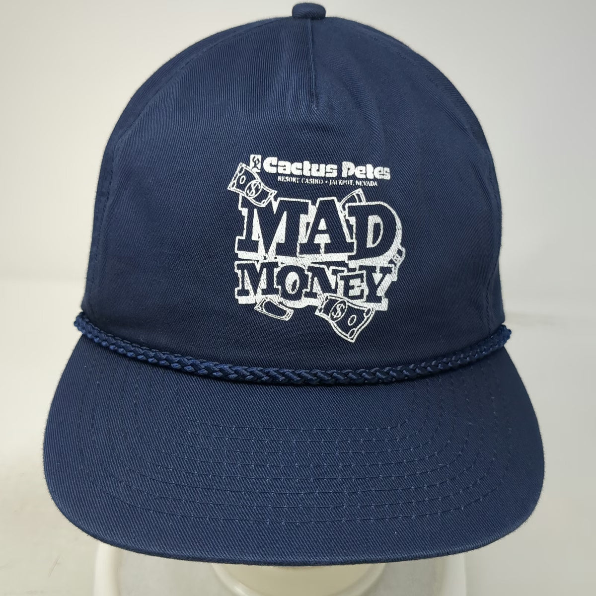 Attractive Headwear 5 Panel Blue OSFM Cactus Petes Casino Mad Money Snapback Hat