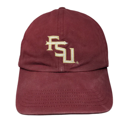 FSU Florida State University Slideback Hat Red OSFA Embroidered Logo Nike Team