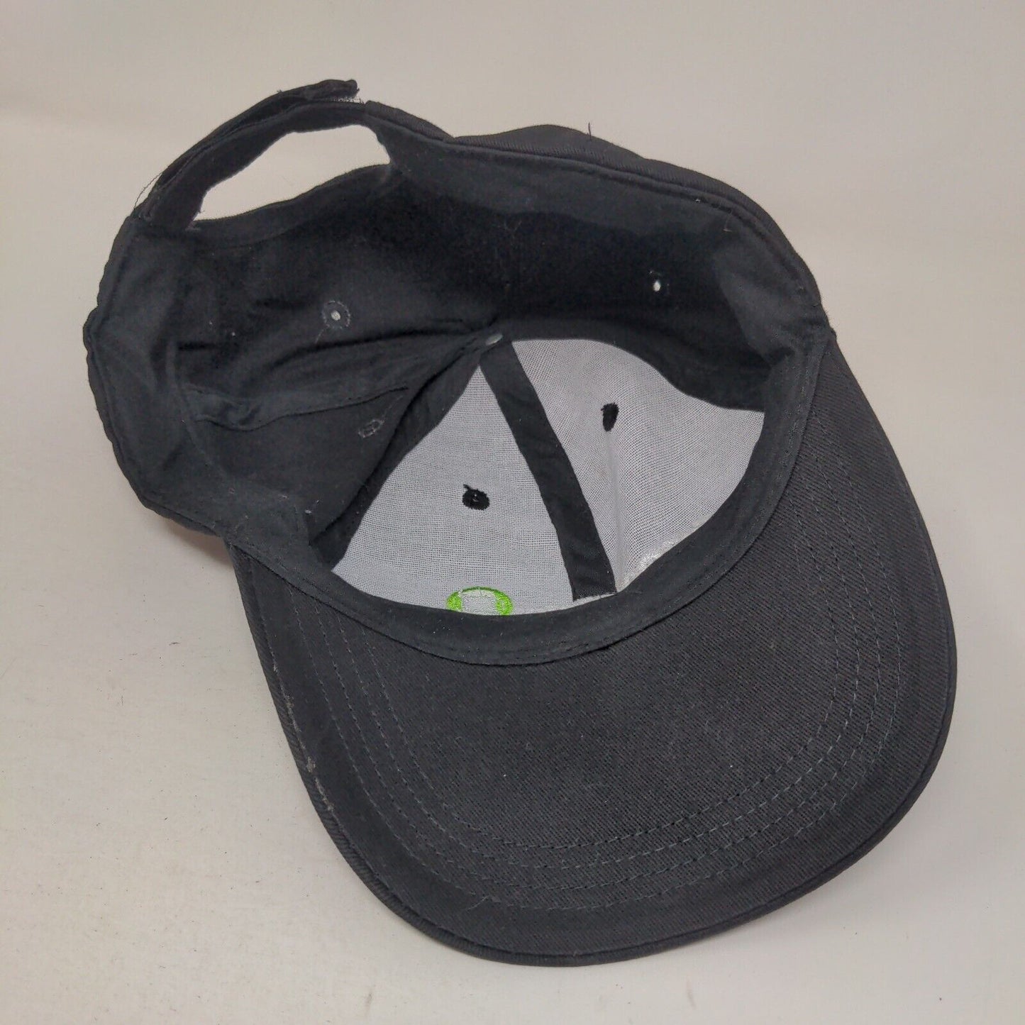 Ezescan Strapback Hat Black One Size Embroidered Adjustable 6 Panel