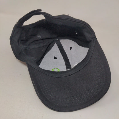 Ezescan Strapback Hat Black One Size Embroidered Adjustable 6 Panel