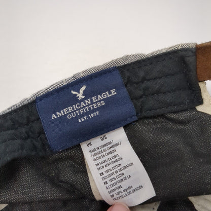 American Eagle Outfitters Patch Slideback Hat Gray One Size Leather Strap