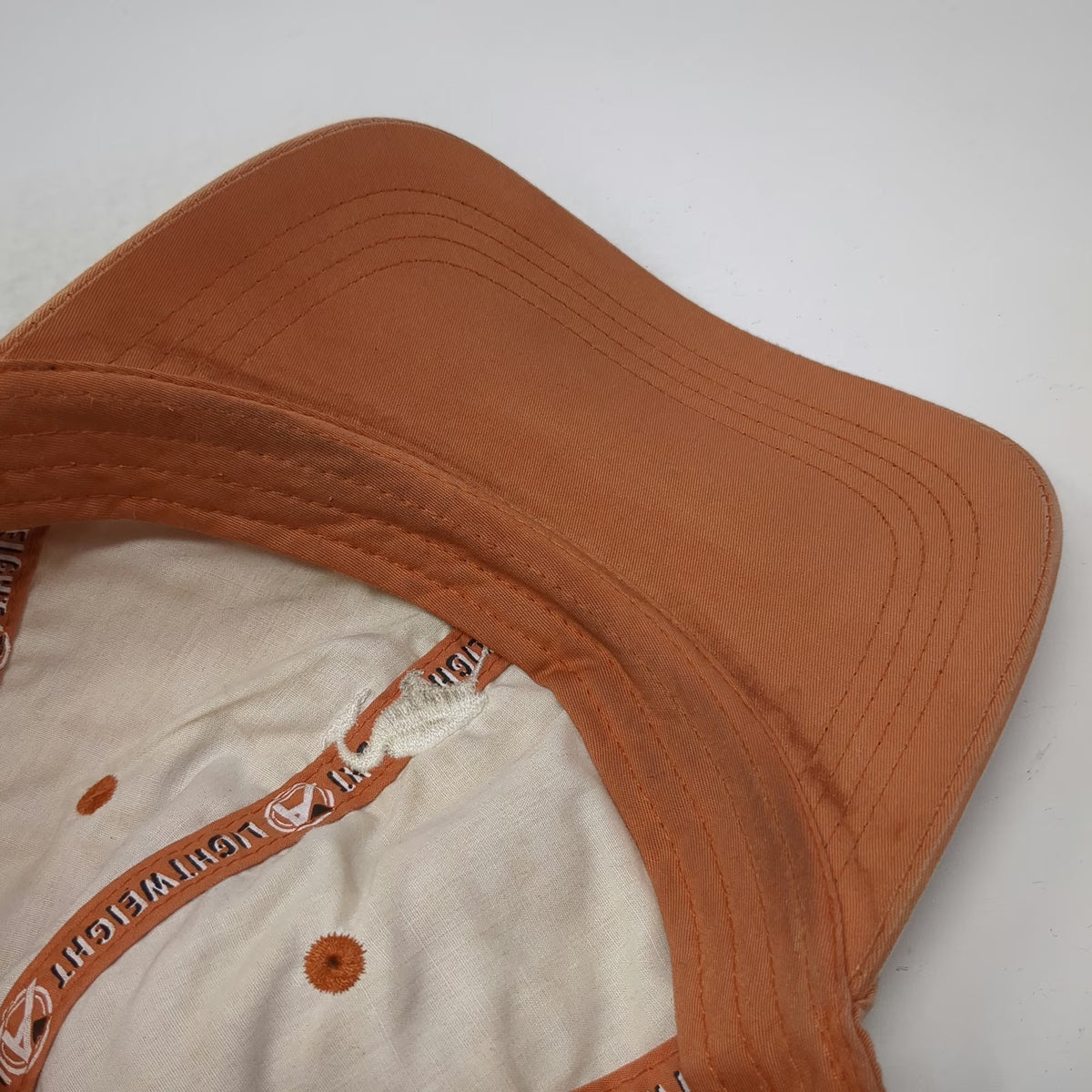 Ahead Baseball Cap Orange One Size Crane Creek Bird Embroidery Cotton Hat