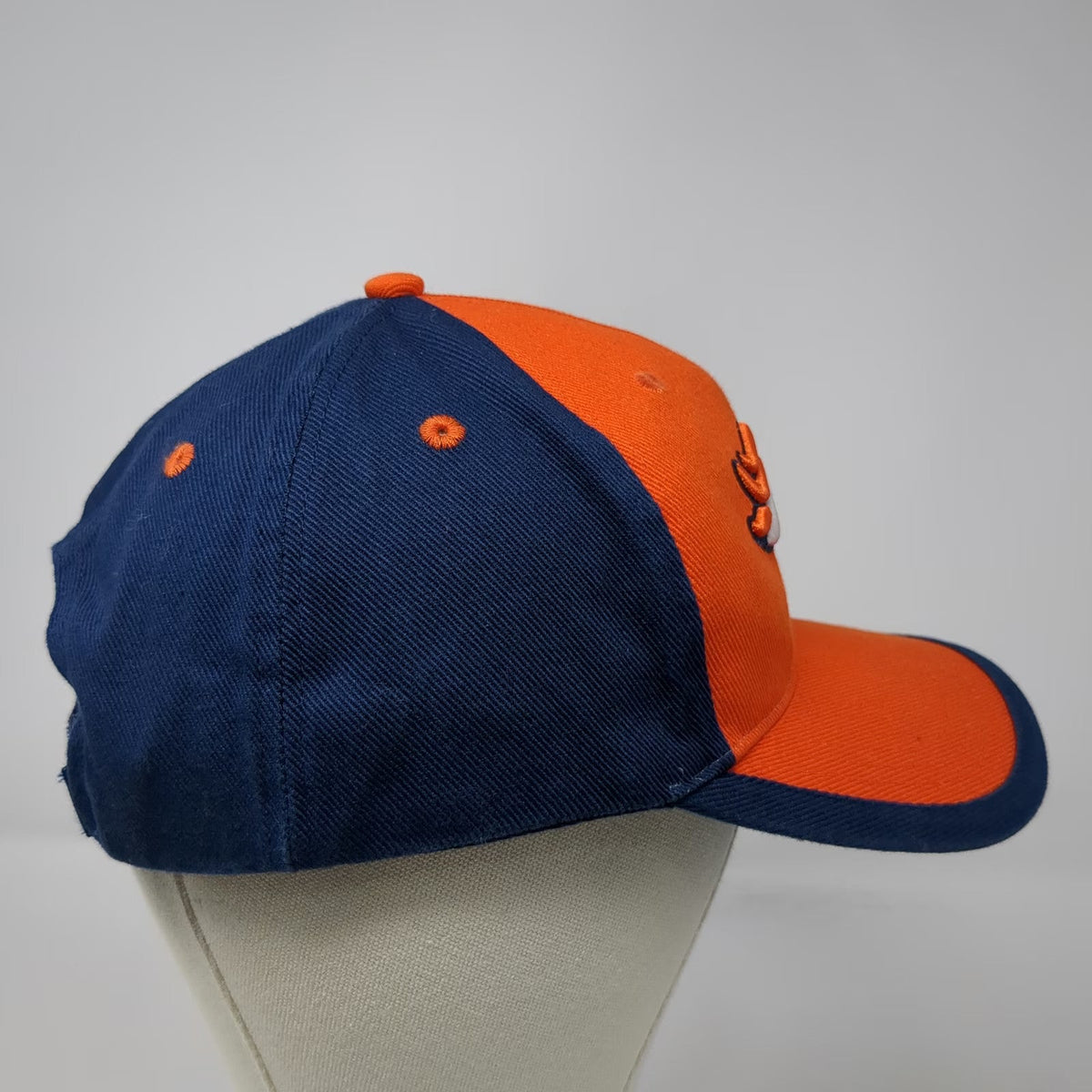 NFL Baseball Cap Orange One Size Denver Broncos Logo Embroidered Blue Hat