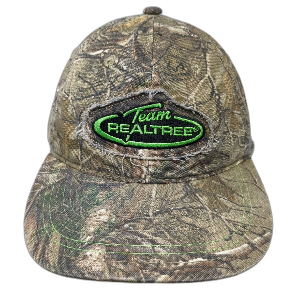 Outdoor Baseball Cap Brown Camo One Size Team Realtree Strapback Hat Green