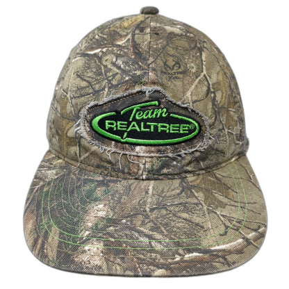 Outdoor Baseball Cap Brown Camo One Size Team Realtree Strapback Hat Green