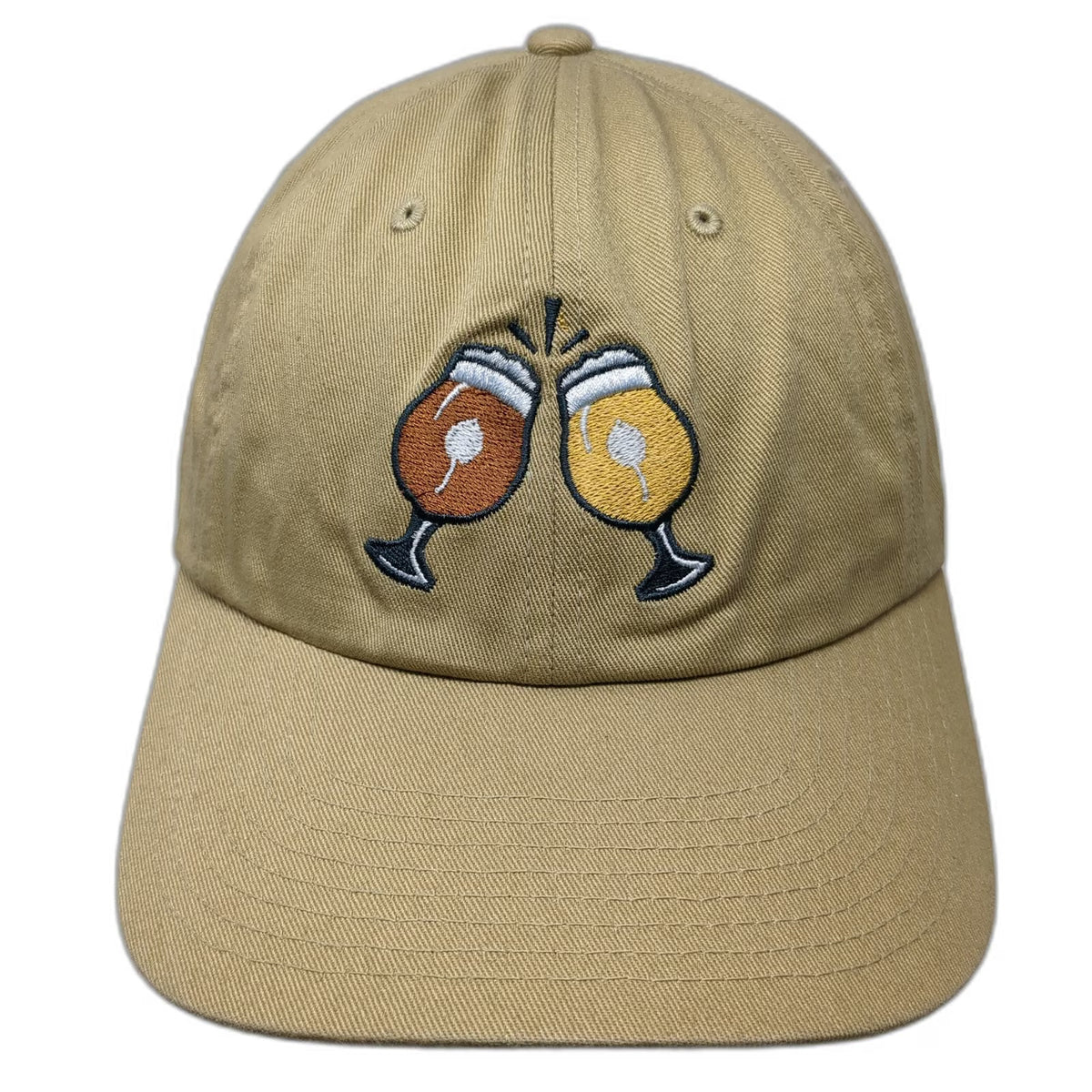 Odell Brewing Co Baseball Cap Brown OSFM Beer Toast Clinking Glasses Brewery Hat