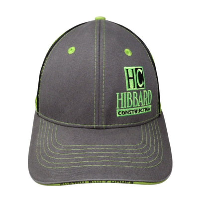 Hibbard Construction Strapback Trucker Hat Multi OSFA Mesh Back Vie