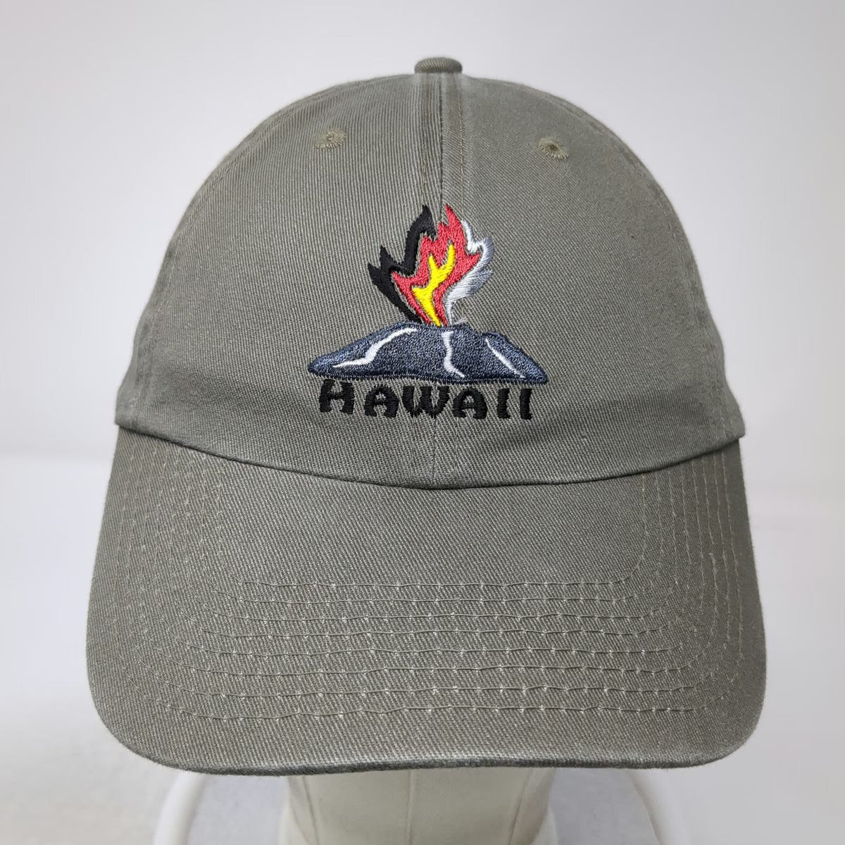 Blue 84 Baseball Cap Green One Size Hawaii Volcano Embroidered Adjustable Hat