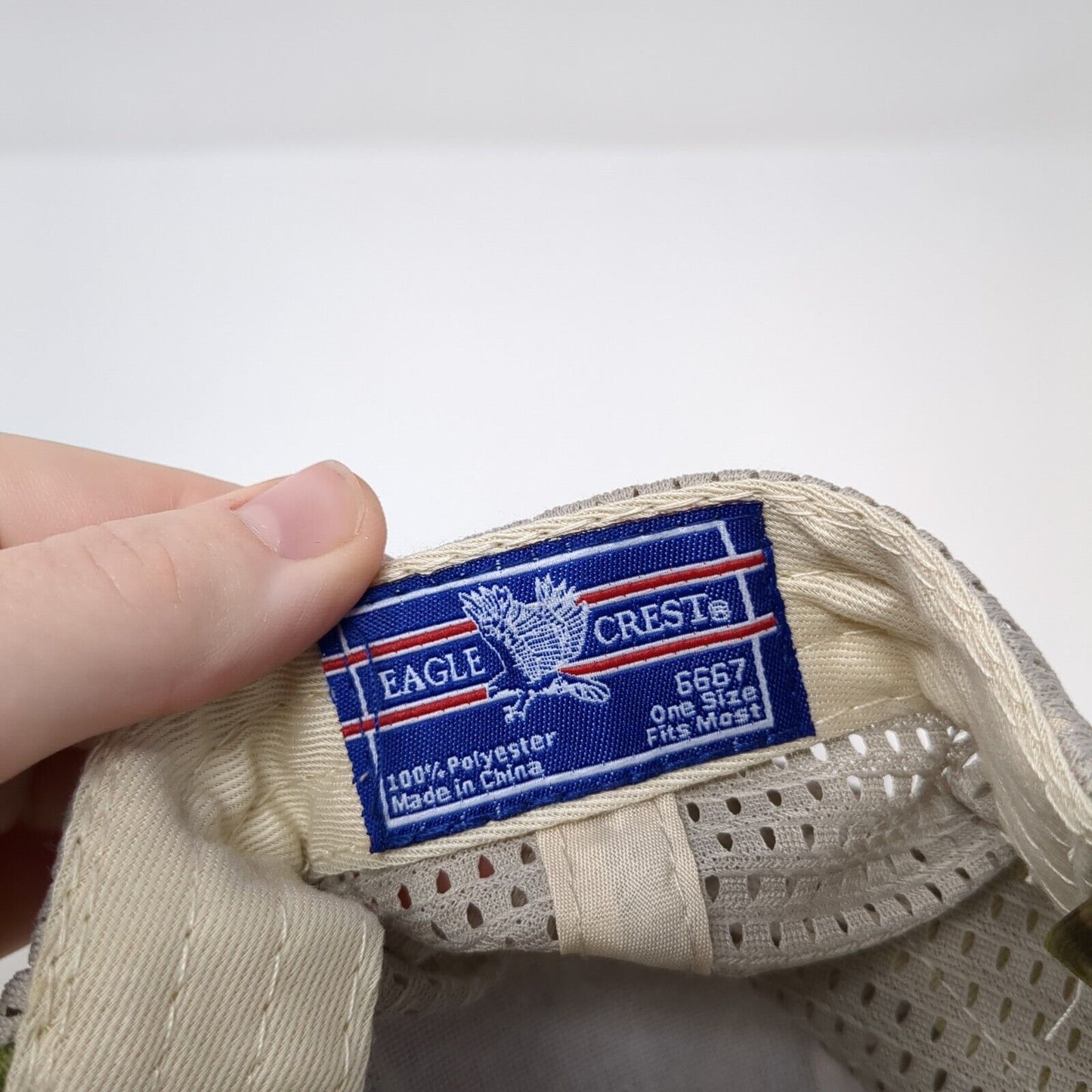 Eagle Crest Strapback Trucker Hat Camouflage One Size Adjustable Mesh Back