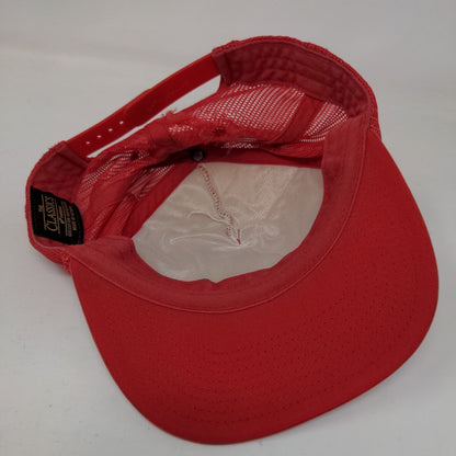 Positive Vibes Only High Ends Snapback Trucker Hat Red OS Mesh Back Yupoong