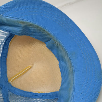 Champion Trucker Hat Blue Pom Mesh 1983 USSA Masters Alpine Idaho Vintage