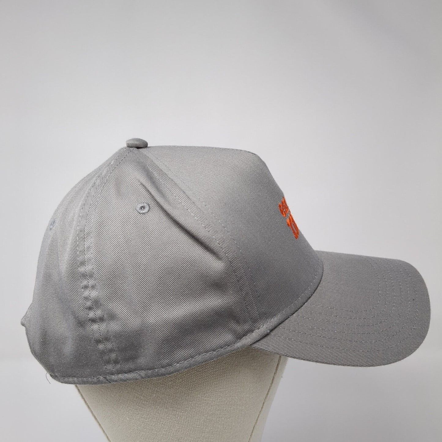 Eat Meati Snapback Hat Gray One Size Solid Adjustable Embroidered Otto