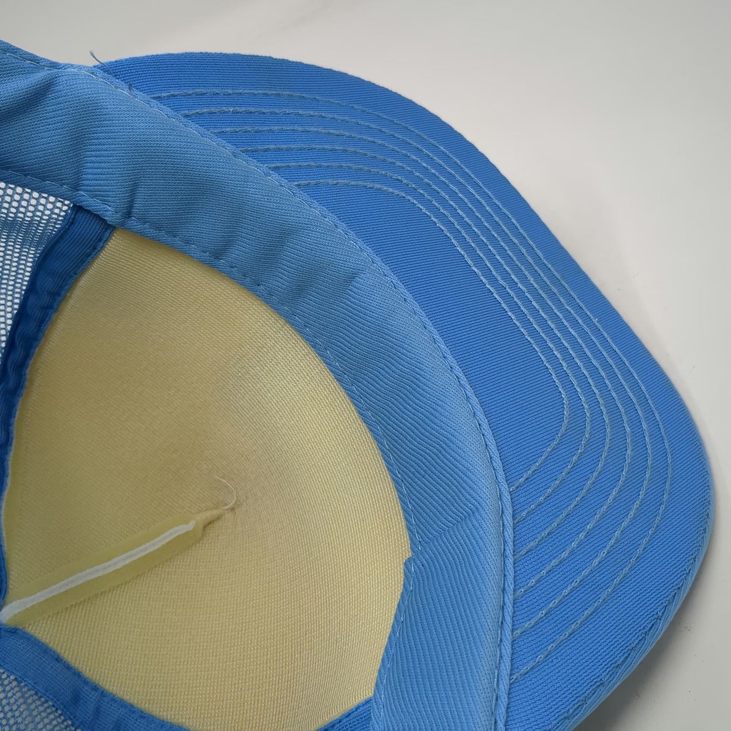 Blue Trucker Hat St. Thomas Virgin Islands Mesh Back Souvenir Palm Tree Vintage
