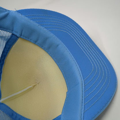 Blue Trucker Hat St. Thomas Virgin Islands Mesh Back Souvenir Palm Tree Vintage