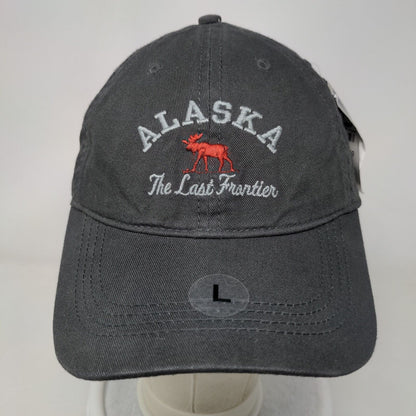 Alaska The Last Frontier Slideback Hat Gray Large Prairie Mountain W/Tags
