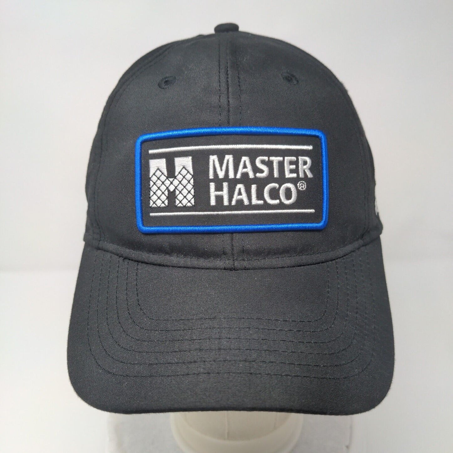 Master Halco Strapback Hat Black One Size Adjustable Embroidered