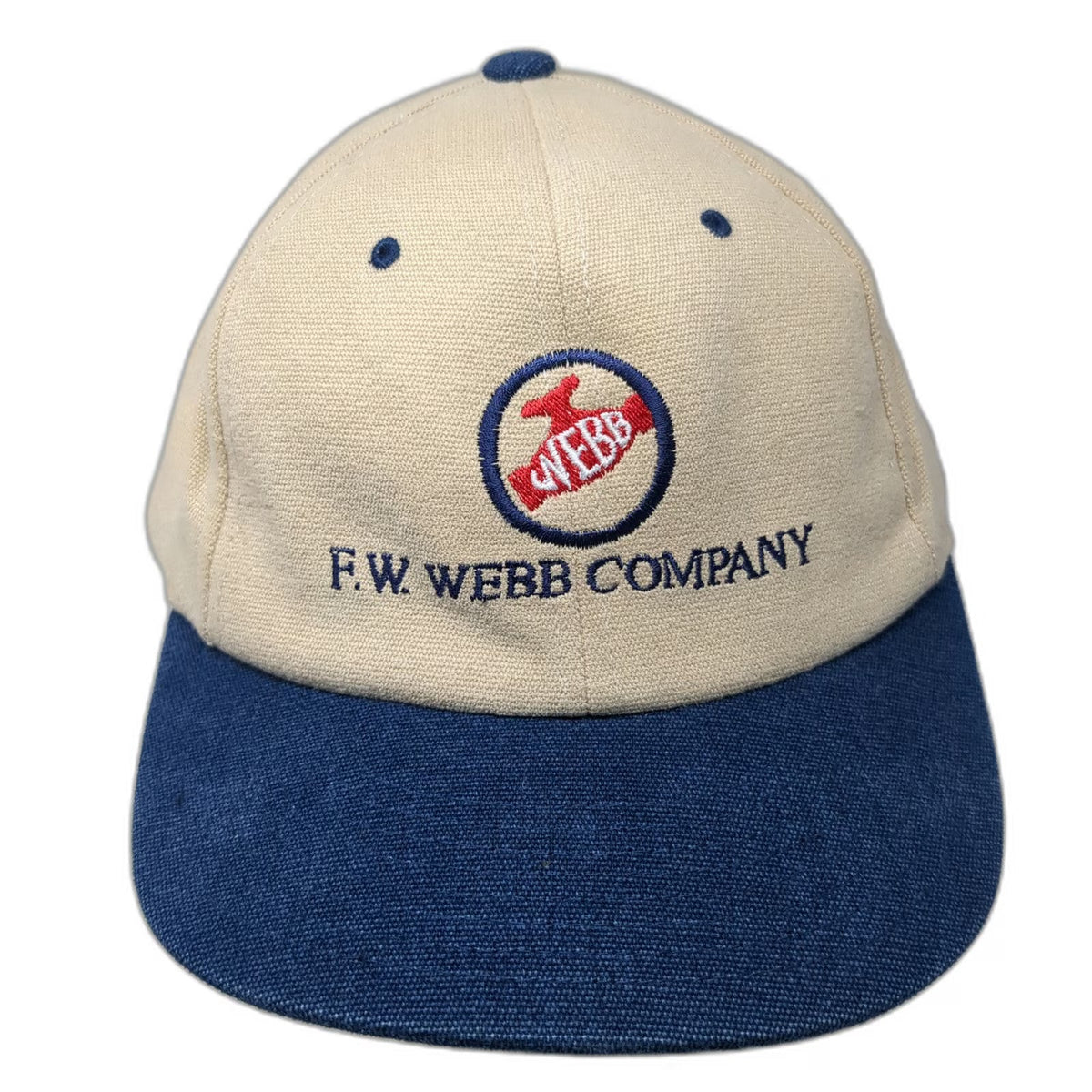 Yupoong Baseball Cap Beige Blue One Size F.W. Webb Watts Heatway Slideback Hat