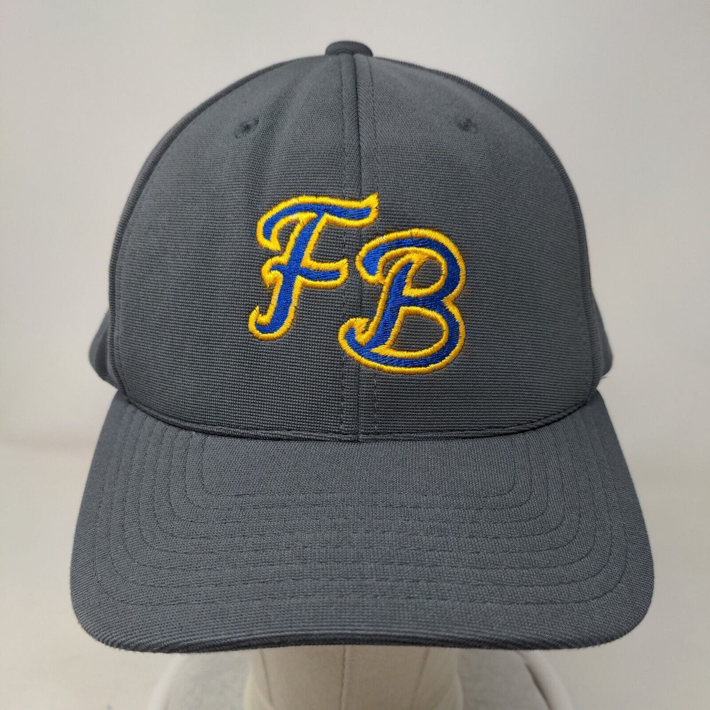 FB Adult Strapback Hat Gray One Size Adjustable Embroidered Pacific Headwear