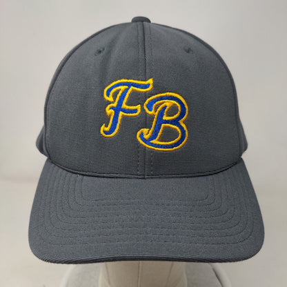 FB Adult Strapback Hat Gray One Size Adjustable Embroidered Pacific Headwear