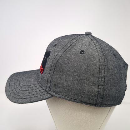 Otto Bar J Wranglers Baseball Cap Gray One Size Strapback Hat Embroidered
