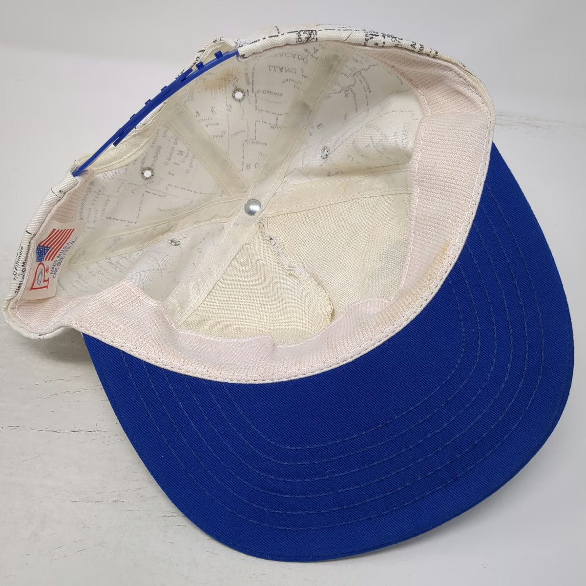 Trucker White Blue One Size New Mexico State Map All Over Print Snapback Hat