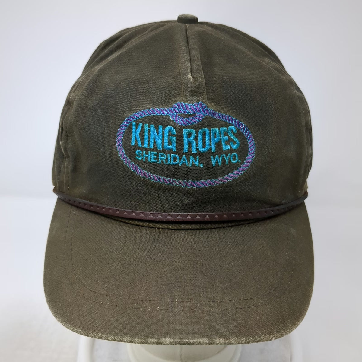 Imperial 5 Panel Brown One Size King Ropes Sheridan Wyoming Rope Strapback Hat