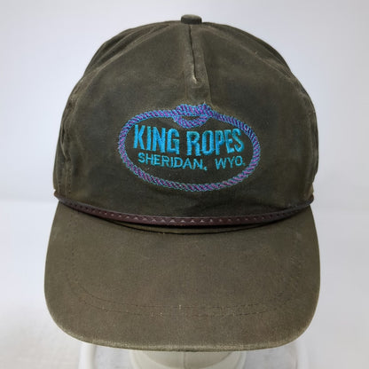Imperial 5 Panel Brown One Size King Ropes Sheridan Wyoming Rope Strapback Hat