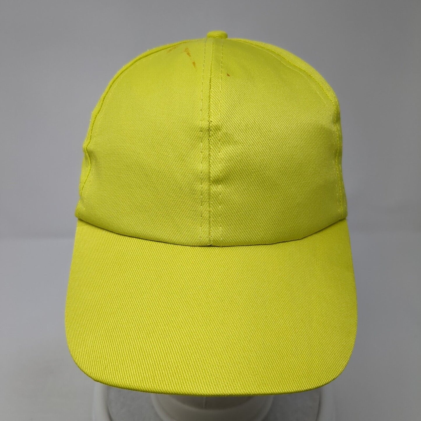 Unbranded Strapback Hat Green One Size Adjustable Vented Holes 6 Panel Blank