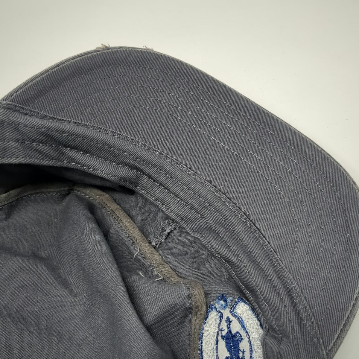 Kona Brewing Co Army Cap Gray One Size Distressed Adjustable Strapback Hat Logo