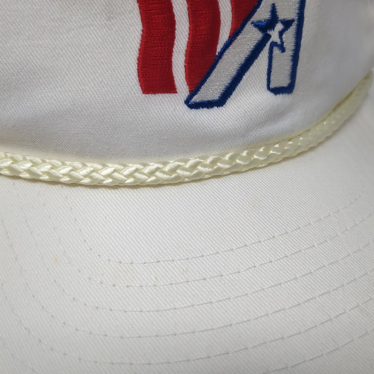 Members America Credit Union Snapback Rope Hat White One Size Outdoor
