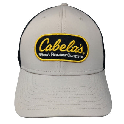 Cabela's Men's Strapback Mesh Back Hat Tan Size OS Embroidered Logo