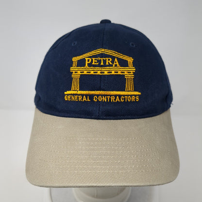Petra General Contractors Strapback Hat Blue One Size Adjustable Port Authority