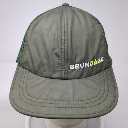 Richardson Baseball Cap Green One Size Brundage Mountain Ski Resort Mesh Hat
