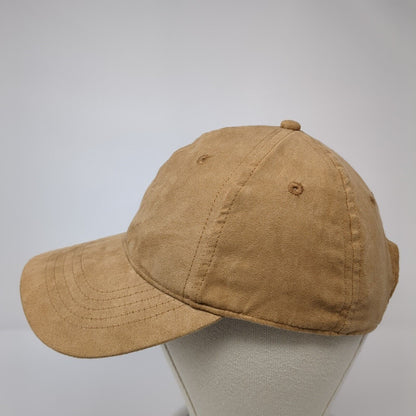 Unbranded Slideback Hat Brown One Size Solid 6 Panel Vent Holes Blank