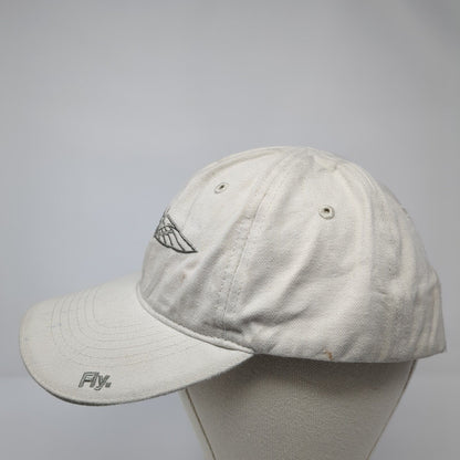 ADPA Fly Slideback Hat Tan One Size Adjustable Embroidered Vented Holes 6 Panel