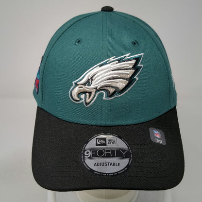Philadelphia Eagles NFL New Era Cap Green One Size Super Bowl LVII 9FORTY Hat