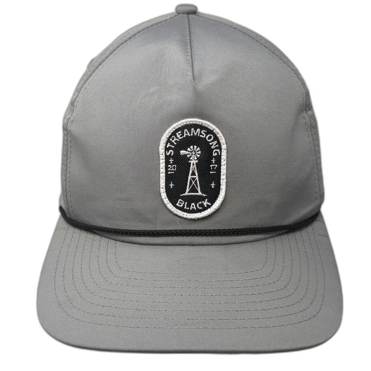 Imperial 5 Panel Gray One Size Hat Rope Snapback Streamsong Black Windmill