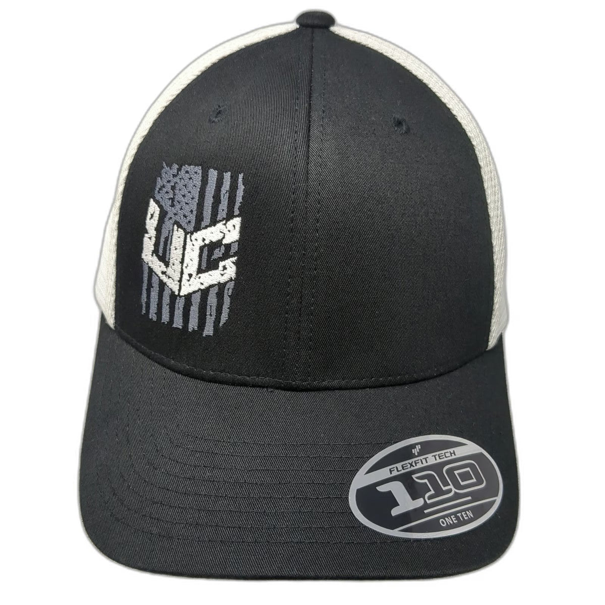 Port Authority Trucker Hat Black One Size Northwest Safety UC Flag Mesh Snapback