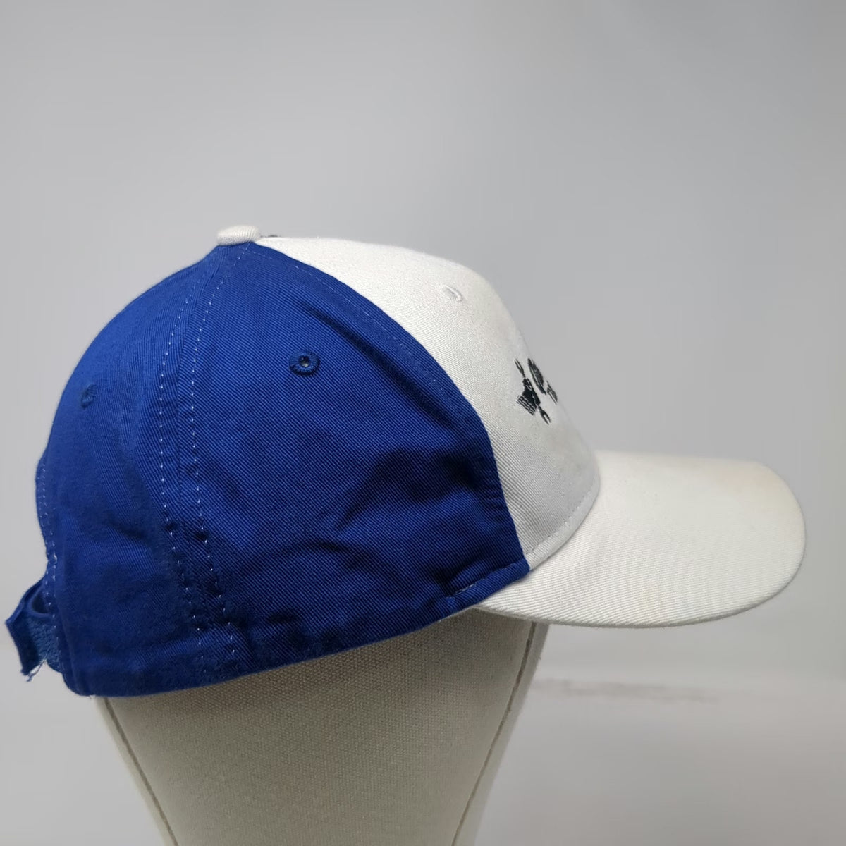 Quick Lane Tire Auto Center Logo White Blue One Size Baseball Cap Hat Strapback