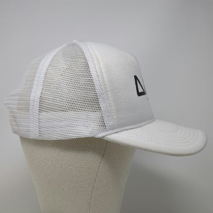 South by Sea Trucker Hat White One Size Delta Delta Delta Sorority Mesh Snapback